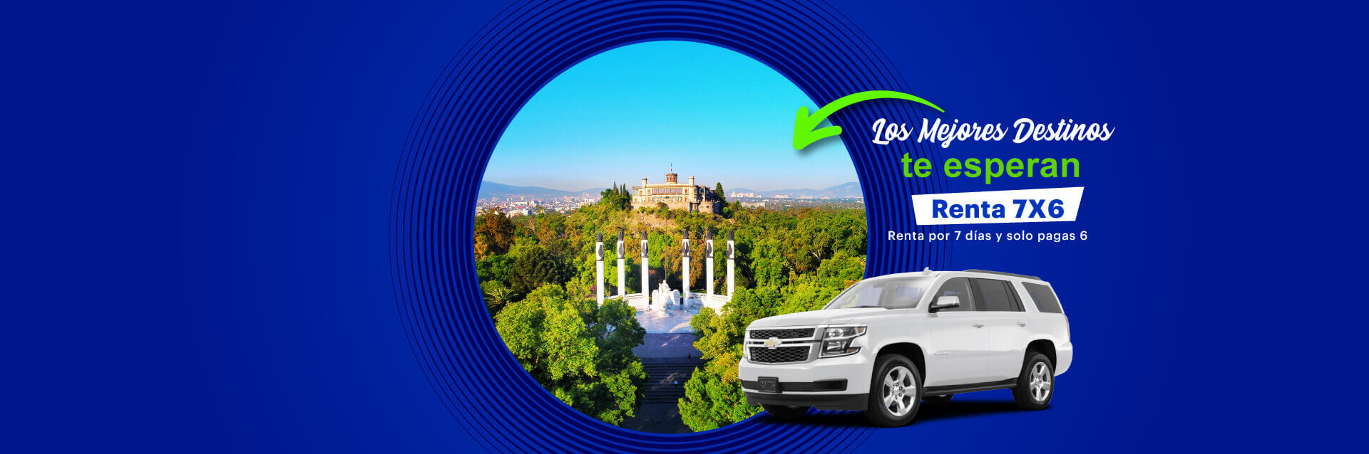 Renta por 7 dias y solo pagas 6
